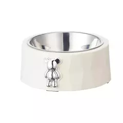 Bacia de Aço Inoxidável Removível – Ideal para Cães e Gatos na internet