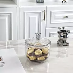 Potes Transparentes com Tampa – Armazenamento Prático para Café, Chá, Açúcar e Muito Mais