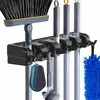 Suporte de Parede Multifuncional para Vassouras e Esfregões – 3, 4 ou 5 Posições com Cabides Extras - comprar online