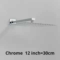 Cabeça de Chuveiro Quadrada Ultrafina – 8", 10" ou 12" - loja online