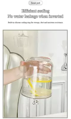 Potes Transparentes com Tampa – Armazenamento Prático para Café, Chá, Açúcar e Muito Mais - Zellor
