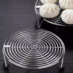 Rack de Vapor em Aço Inoxidável 304 – Cozimento Saudável na Panela de Arroz