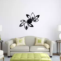 Relógio de Parede Multicolorido de Decoração em Acrílico