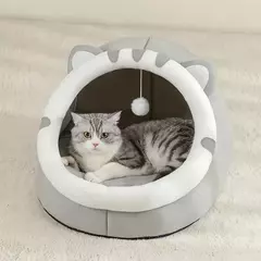 Super Warm Pet House | Caverna Aconchegante para Gatinhos e Pequenos Cães  na internet