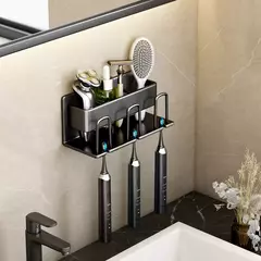 Suporte de Escova de Dentes em Metal | Organização e Elegância para Seu Banheiro  - comprar online