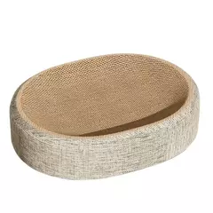 Almofada de Arranhões Oval para Gatos – Cama Multifuncional em Sisal - Zellor