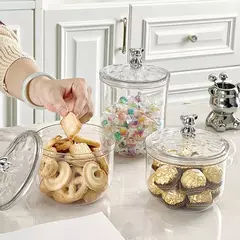 Potes Transparentes com Tampa – Armazenamento Prático para Café, Chá, Açúcar e Muito Mais - comprar online