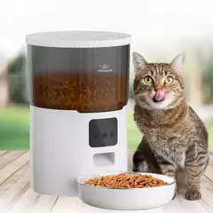 Newpet Alimentador Temporizado para Gatos 4L | Alimentação Inteligente e Prática com Controle via App na internet