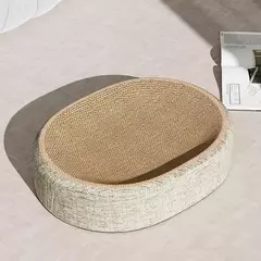 Almofada de Arranhões Oval para Gatos – Cama Multifuncional em Sisal na internet