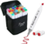 Kit Caneta Colorida Ponta Dupla 24Pçs com Estojo (Versão Pretas ou Brancas)