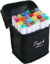 Kit Caneta Colorida Ponta Dupla 24Pçs com Estojo (Versão Pretas ou Brancas) - Vem3B