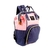 Bolsa Mochila Maternidade Mamãe Bebê Multifunção Azul com Rosa (6817) na internet