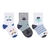 Kit Com 3 Pares de Meias Cores Mescladas e Desenhos Bebê (1451VC) - Vem3B