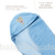 Toalha Para Bebes Com Fralda Macia e Capuz Bordado Azul (CCABABY002) - Vem3B