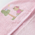 Toalha Para Bebes Com Fralda Macia e Capuz Bordado Rosa (CCABABY001) - comprar online