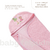 Toalha Para Bebes Com Fralda Macia e Capuz Bordado Rosa (CCABABY001) na internet
