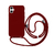 Capa Silicone com Alça Ajustável para Samsung A - Vermelho Dark Modelo do Sams na internet
