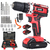 Parafusadeira/Furadeira 48V com 2 Baterias + Maleta e Kit de Acessórios Completo - comprar online