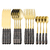 Imagem do Kit 24 peças Talheres Colher Garfo Faca Luxo Linha Ouro (Sem Suporte)