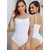 Body Feminino Alcinha com Forro Anarruga de Algodão Bory Alça Fina