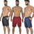 Kit 3 Bermudas masculinas street Fitness para atividade física e academia Garra Sport
