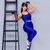 Imagem do Conjunto top com calça bojo removível fitness academia feminino cintura alta moda zero transparência