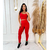 Conjunto top com calça bojo removível fitness academia feminino cintura alta moda zero transparência na internet
