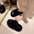 "Conforto e Estilo para o Inverno! ❄️ Chinelos de Pelúcia Femininos com Salto Aumentado e Sola Grossa – Perfeitos para Outono/Inverno! na internet