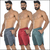 Kit 3 Bermudas masculinas street Fitness para atividade física e academia Garra Sport