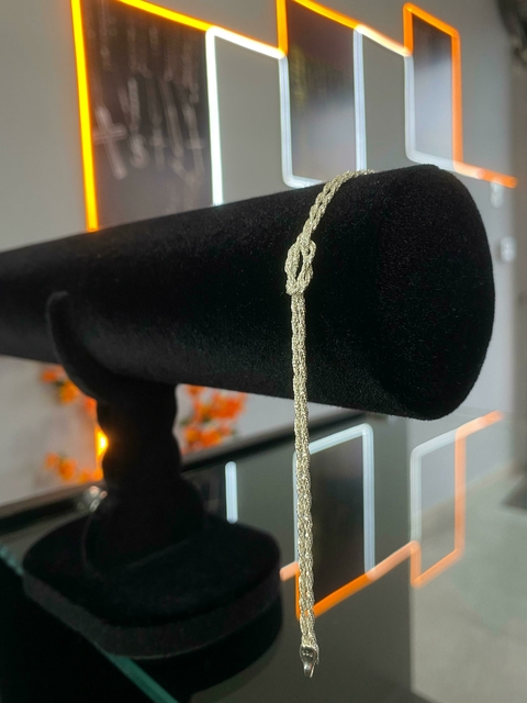 Pulseira Cordão Baiano Nó Duplo 2mm