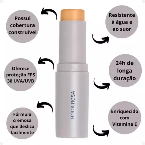 Stick Pele Multifuncional - Boca Rosa