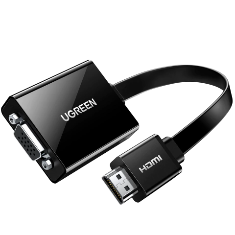 Adaptador Ugreen Hdmi Para Vga + Audio P2 E Micro Usb Ps4
