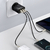 Carregador Turbo 30W Triplo USB-C + 2 USB com Cabo Lightning 1 Metro