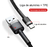 Cabo Rápido Usb Para Tipo-C Cafule Nylon 3a 1 Metro - loja online
