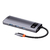 Hub USB-C 5 em 1 com HDMI 4K 60Hz, USB 3.0, SD e PD 100W - Baseus Oficial
