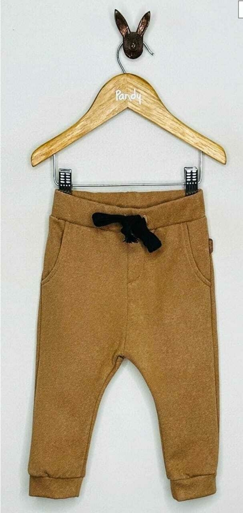Pantalón bebe sarga tostado