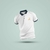 Camisa Polo Exclusiva JK – Branco com Detalhes Marinho - Joaokepler.store