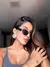 Óculos Nicole Prata com Preto