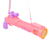 Arma Bolas Sabão Maquina Eletrica Brinquedo Lança Bolhas Cor:Rosa