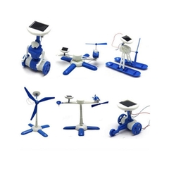 Kit Robô Solar 6 em 1 Helicóptero e Dinossauro (2895)