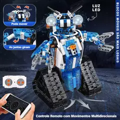 Blocos de Construção - Robô com comando de voz. - Pequeno Inventor