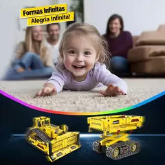 Kit de Blocos de Engenharia 5 em 1 - Escavadeira e Robô na internet