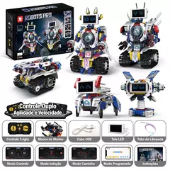 Blocos de Montar - Robô 5 em 1 com controle remoto.