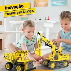 Kit de Blocos de Engenharia 5 em 1 - Escavadeira e Robô na internet