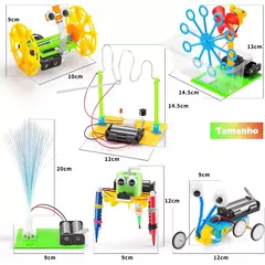 Kit de Ciência de Robótica STEM 6 em 1, Construir Experimentos Científicos Pr