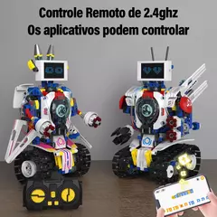 Blocos de Montar - Robô 5 em 1 com controle remoto. na internet