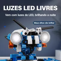 Blocos de Construção - Robô com comando de voz. na internet