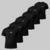 Kit 6 Camisetas Dry Fit Pretas - comprar online