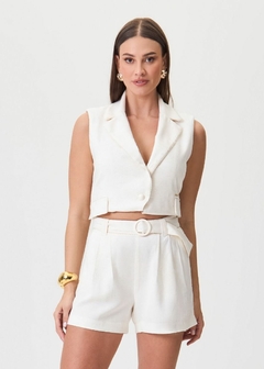 SHORTS LUCIANA ALFAIATARIA COM CINTO