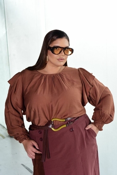 BLUSA TECIDO MANGA LONGA TECIDO